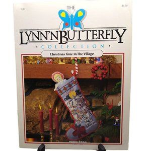 Vintage Cross Stitch Patterns, Christmas Time in the Village, 1987 Lynn'n Butter